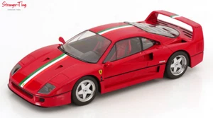 KK Scale Ferrari F40 Italia Design Red/White/Green 1/18 Scale Diecast - Picture 1 of 6