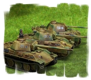Painted! - Panther Tank Platoon (3 vehicles) - 15mm WW2 -Flames of War - Imagen 1 de 2