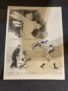Johnny Mize Hand Signed 8 X 10 James Amore Limited Edition Print-HOF- XX/250 - Picture 1 of 1