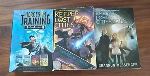 Lot Of 3 Paperback Books Keeper Of The Lost Cities Heroes In Training Kids - Picture 1 of 7