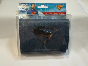 Astuccio porta carte Superman Movie 2025 con placca in metallo logo Superman - Foto 1 di 11