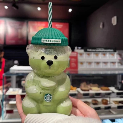 Starbucks Barista Bear Cup Edición Limitada Taza de Vidrio Regalo Navidad 503 ml 2026  Foto 1 de 4