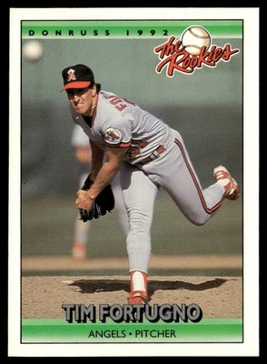 1992 Donruss The Rookies Tim Fortugno Rookie California Angels #38 - Image 1 of 2