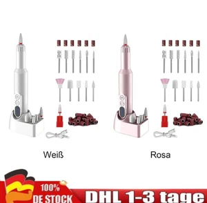 Fresa de uñas eléctrica profesional lima de uñas set de pedicura manicura aparato para el cuidado de los pies DE - Imagen 1 de 17