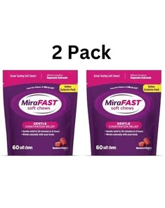 MiraFAST Soft Chews - Gentle and Fast Acting Constipation Laxative - 2 Packs - Picture 1 of 3