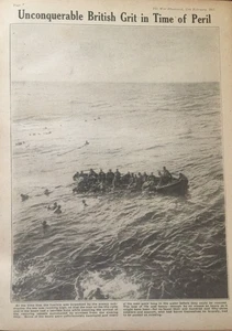 Antique WWI Print – British Grit in Peril – War Illustrated – 17 Feb 1917 - Picture 1 of 6