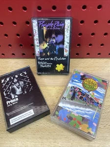 Prince Cassette Tape Lot x 3 Dirty Mind Purple Rain Around World In A Day! - Picture 1 of 13
