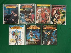 BIZARRE ADVENTURES #20, 23, 25, 28, 31, 32, 33 lote de 7 cómics de la Edad de Bronce - Imagen 1 de 2