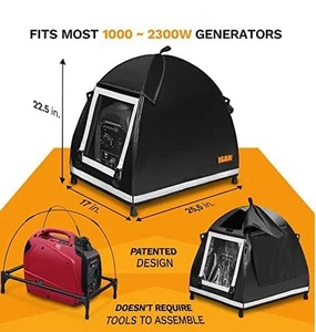 IGAN Small Inverter Generator Abdeckung während des Betriebs, 100% wasserdicht 1000-2300W - Bild 1 von 11