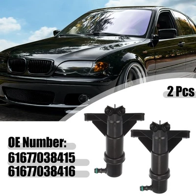 2Stk Vorne Links Recht Vehicle Scheinwerfer Unterlegscheibe Düse Jet für BMW - Bild 1 von 4