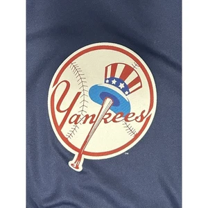 Majestic New York Yankees Camicia Uomo Manica Corta Blu Sportiva Taglia M - Foto 1 di 5