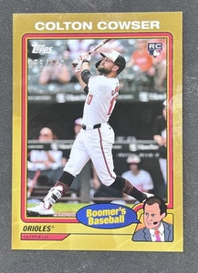 2024 Topps x Chris Berman Boomer’s Baseball Gold /149 COLTON COWSER Rookie RC - Foto 1 di 2