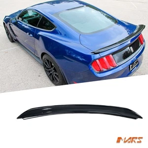 Gloss Black Shelby GT350 Style Rear Spoiler Lip for Ford Mustang FM FN 2015-2022 - Picture 1 of 17
