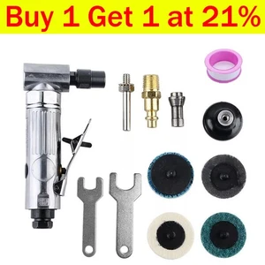 40pcs 90° 1/4" Right Angle Grinder Polisher Air Die Grinder Sander Kit Grinding - Picture 1 of 22