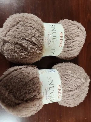 Sirdar Snuggly Snowflake Yarn 2 Skeins(62m/68yds) Soft 100% Polyester teddy bear - Image 1 of 2