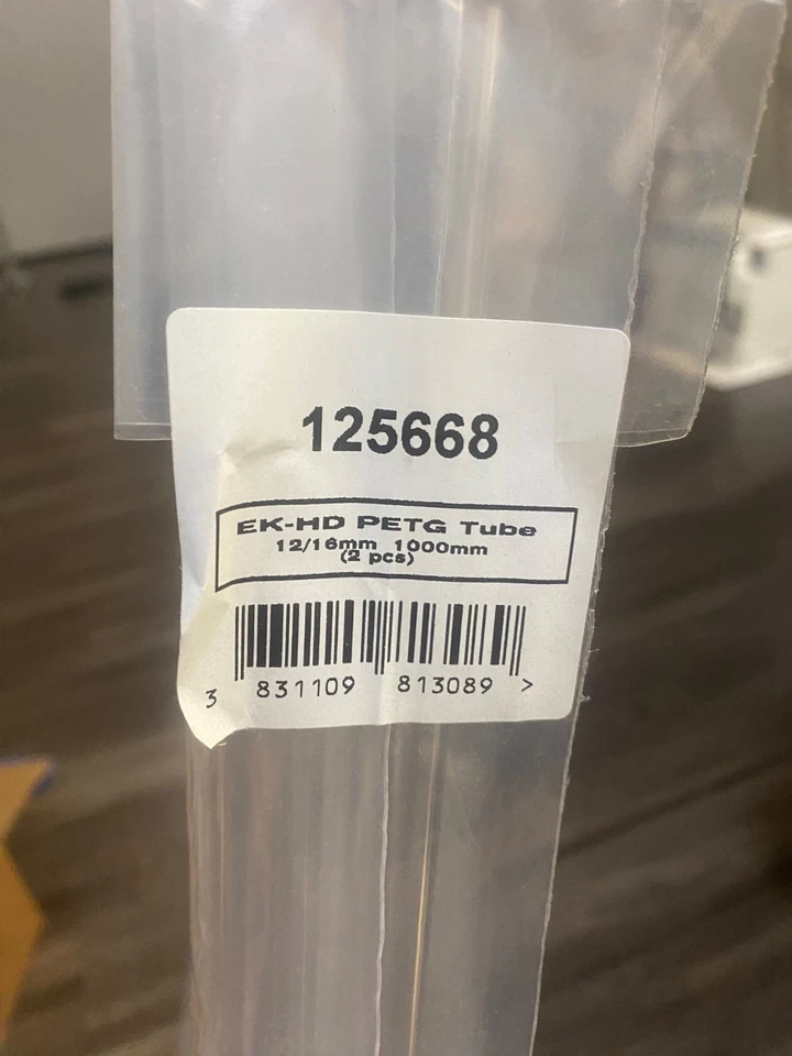 6 Pack - EKWB EK-HD PETG Watercooling Hard Tube 12 / 16 mm Clear 3831109841402