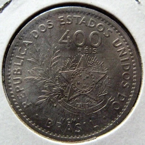 BRAZIL - 400 REIS 1901 UNC KM# 505 - Picture 1 of 2