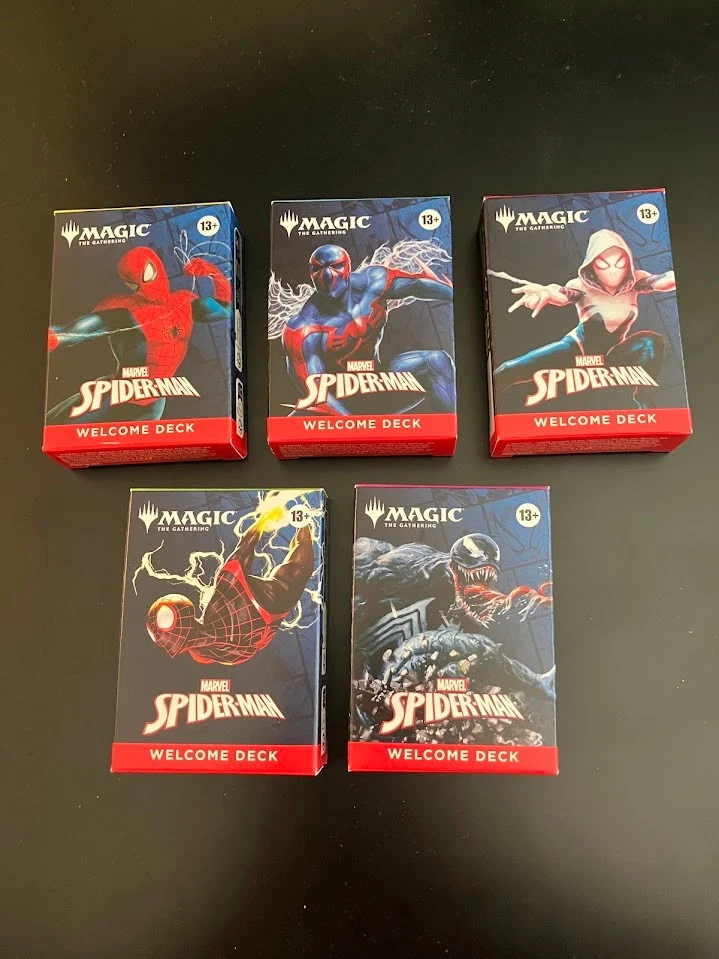 SDCC 2025 Magic The Gathering x Spider-Man Complete Welcome Deck Set (5) - Image 1 of 1