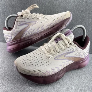 Brooks Glycerin 20 Womens Size 7 Shoes White Purple Running Sneaker 1203691B168 - Picture 1 of 21
