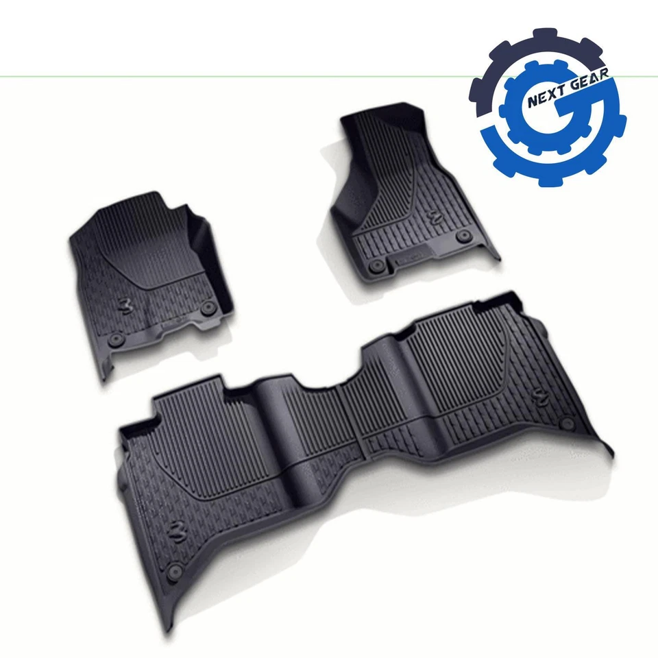 Nuevo kit de alfombrilla para todo clima Mopar OEM doble cabina para RAM 2500 3500 82215766AC 2019-24 Foto 1 de 1