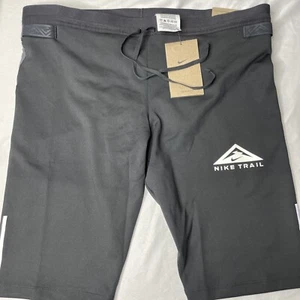 NIKE Dri Fit Trail Sz XL Trail Running Tights Black DM4795 010 New Compression - Picture 1 of 10