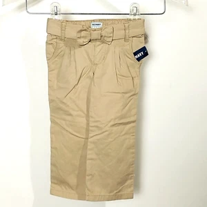 Old Navy Childrens Khaki Bow Tie Pants Elastic Waist Size 18-24 Months - Picture 1 of 4