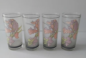 4 Noritake Design Cafe Du Soir Highball Tumbler 6 1/8 " Frosted Drinking Glasses - Picture 1 of 10