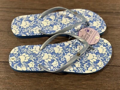Sandalias Chanclas Estampado Animal Perro Animal Rescue Talla 9, Nuevas con Etiquetas Foto 1 de 4