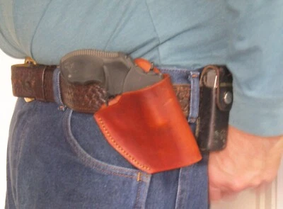 HANDMADE-CHM Right Hand Crossdraw Belt Holster for Taurus 605/856 w/ 2 Inch Barrel