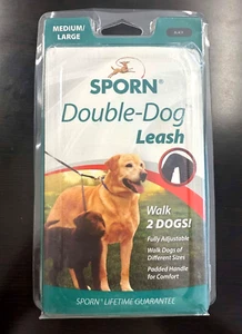 Double Dog Leash No Tangle Swivel & Fully Adjustable Lead for Two Dogs sz Med/L - Picture 1 of 7