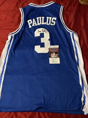 DUKE BLUE DEVILS- GREG PAULUS SIGNED AUTOGRAPH JERSEY JSA COA BASKETBALL  - Image 1 of 4