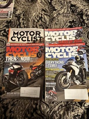 Lot Of 4 Motorcyclist Magazines May July August 2010 & November 2014 See Pics Foto 1 de 4