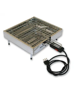 Bistecchiera Griglia Elettrica in Acciaio Inox 2000W con Vassoio Made in Italy - Foto 1 di 4