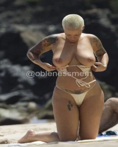 AMBER ROSE 8x10 Color Print Photograph - Fine Art Nude - Picture 1 of 1