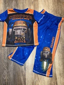 Disney Store Star Wars Chopper Astromech Droid Boys Pajama Set Size S (4/5) - Picture 1 of 7