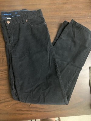 Pantalones Lands End Cordury negros para niños talla 18 Husky (G) Foto 1 de 3