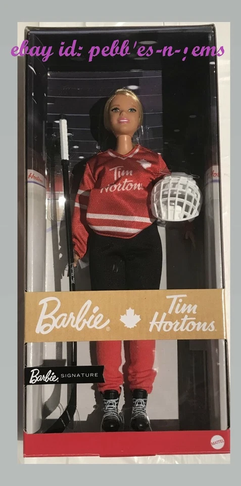 2020 Mattel Barbie Tim Horton's Hockey Player Doll Fast