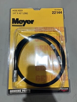 NEW GENUINE OEM MEYER SNOW PLOW REPLACEMENT HOSE 45" PART # 22144 - Image 1 of 4