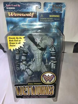 McFarlane Toys Wetworks WEREWOLF Ultra Action Figure Gray Silver Variant 1995 A - Image 1 of 4