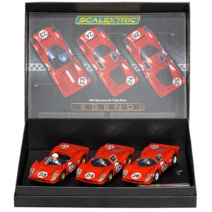 NEW Scalextric C4391A 1967 Daytona 24 Triple Pack 1/32 Slot Car FREE US SHIP - Picture 1 of 9