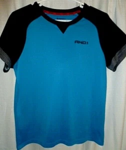And1 Mens T-Shirt Size XXL 18 - 20 Blue Short Sleeve Sport Basketball - Picture 1 of 4