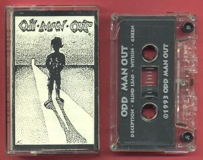 RARE ODD MAN OUT 4 SONG 1993 PUNK CASSETTE: DECEPTION, BLIND LEAD, WITHIN, GREEN - Image 1 of 3