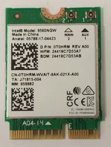 Tarjeta inalámbrica Dell Latitude 3100 5500 7300 7400 Series 0T0HRM T0HRM Wi-Fi - Imagen 1 de 2