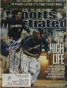 RYAN BRAUN Autographed Signed Sports Illustrated Milwaukee Brewers Baseball COA - Picture 1 of 4