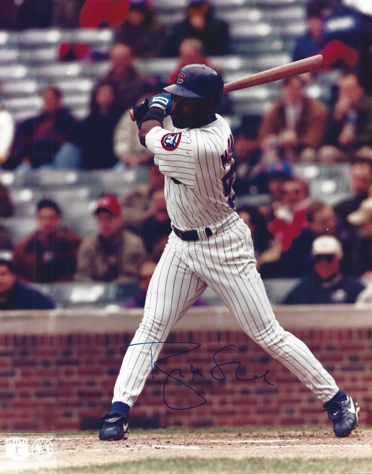 Foto Autografada de Brian McRae 8x10 - MLB Cubs Royals Mets Rockies - c/COA - Imagem 1 de 1