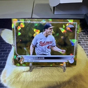 2022 TOPPS CROMATO ZAFFIRO ORO JOHN MEANS #253 6/50 - Foto 1 di 2