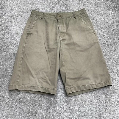 Pantalones Cortos Chinos de Trabajo Free World Para Hombres 31 Verdes Bolsillos Frontales Planos Informales Exterior Foto 1 de 4