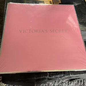 Victoria’s Secret 10" Large Gift Box Solid Pink Silver Trim NIP/Sealed - Picture 1 of 5