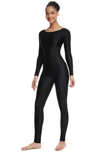 Women's Long Sleeve Unitard Dance Costume Spandex Full Body Suits One Piece J... - Picture 1 of 6