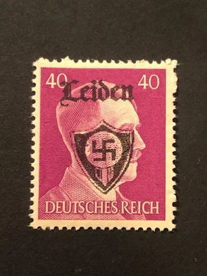 Germany WWII propaganda overprint  (LEIDEN) 40 Rpf. MNH  /s1 #b25 - Image 1 of 2